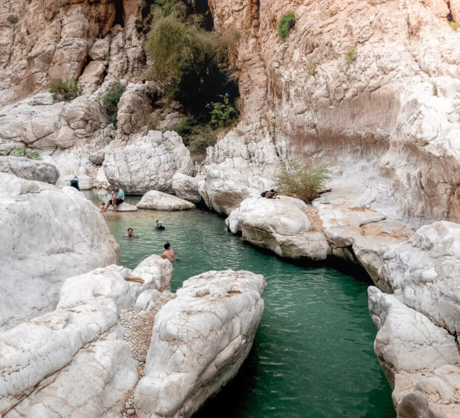 Wadi Oase im Oman