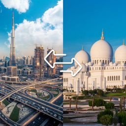 Von Dubai nach Abu Dhabi Titelbild