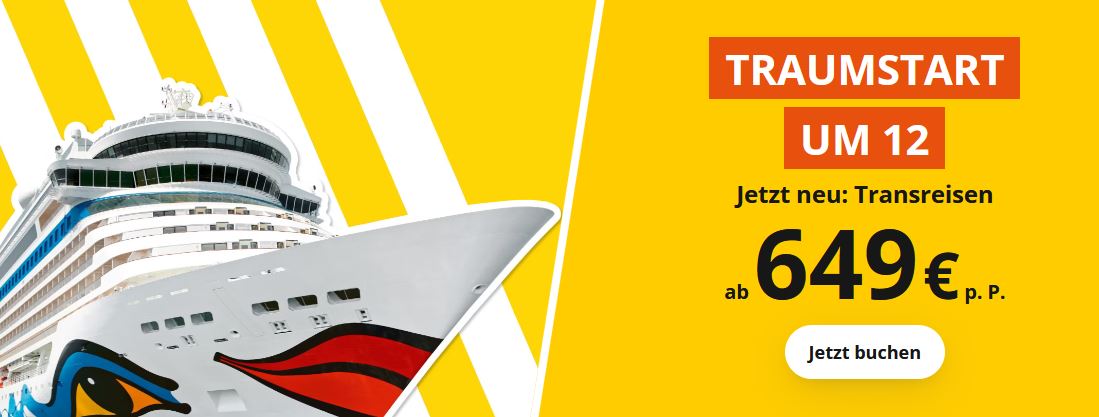 AIDA Traumstart um 12 Angebote
