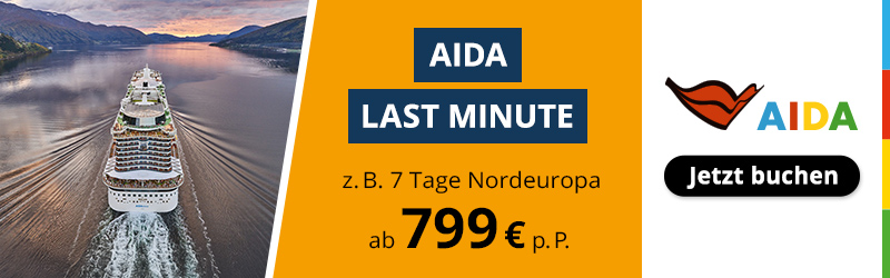 AIDA Last Minute Spätsommer Angebote