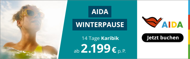 AIDA Winterpause Angebote Banner