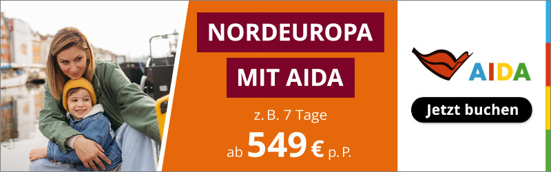 Nordeuropa mit AIDA Angebote