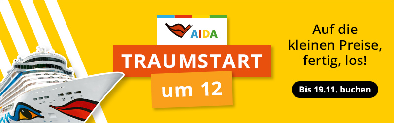 AIDA Traumstart um 12 Banner November 2025