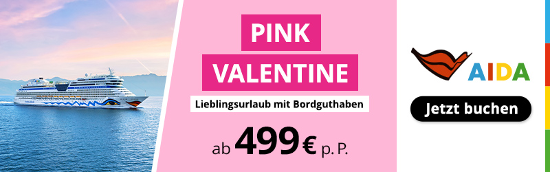 AIDA Pink Valentine Angebote Banner