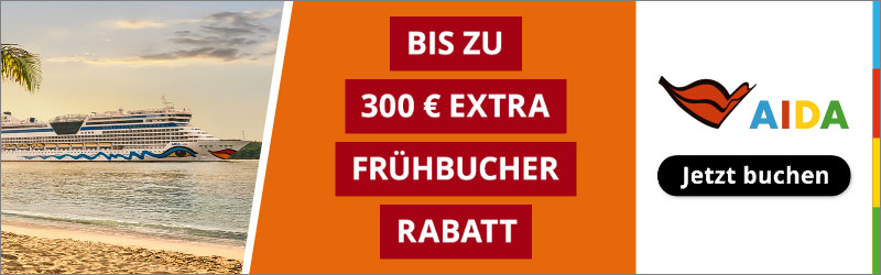 AIDA Extra Frühbucher Rabatt Angebot