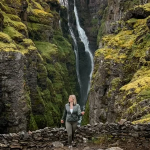 Glymur Wasserfall Wanderung