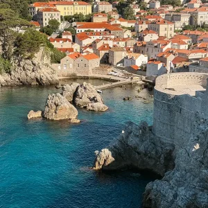 Blick von der Stadtmauer Dubrovnik