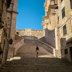 Jesuitentreppe Dubrovnik am Morgen
